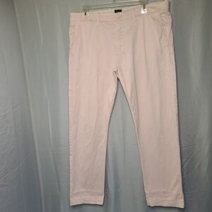 J.Crew 484 Slim Chino Pants Mens 36x32 Pink Stretch Cotton Twill Trousers